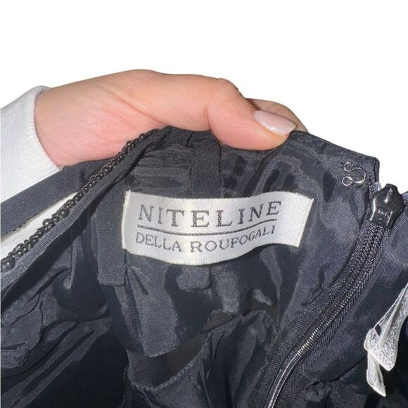 Nightline Women's Elegant Black Evening Vintage Gown Maxi Dress - Size 4 - Picture 8 of 11